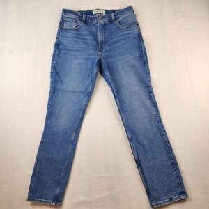 Abercrombie & Fitch The Skinny High Rise Jeans Womens Size 6 X 28 Blue Denim